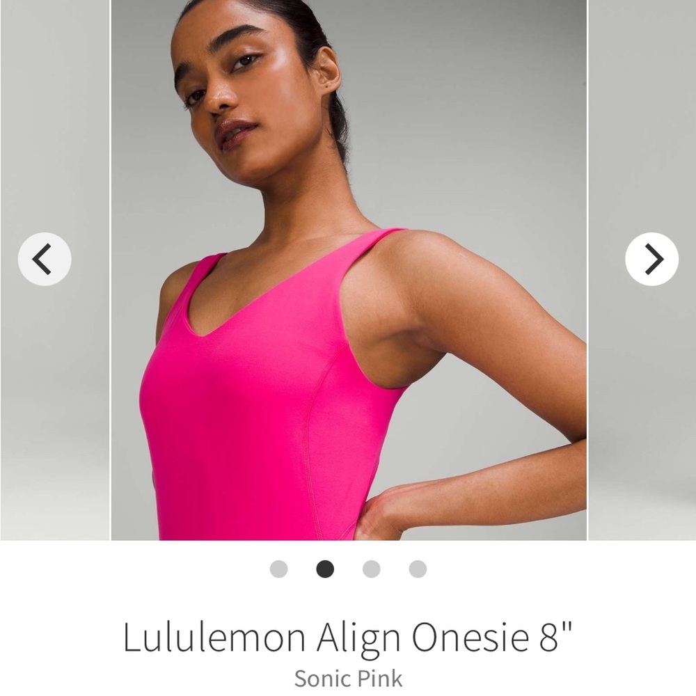 Lululemon Align Onesie 8"
Sonic Pink size 6 - Picture 2 of 15